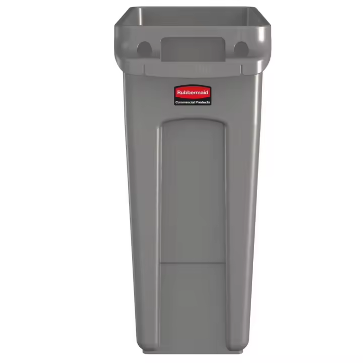 Rubbermaid Contenedor Slim Jim® con ventilación 61 l beige - 1