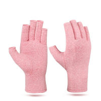 Guantes De Fuerza Para Fitness Y Deportes Con Suelta Media En Hemp Gris Antideslizantes Para Rehabilitación Y Presión - details 0