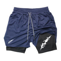 Shorts Deportivos De 2 En 1 Para Hombre Con Bolsillo Para Teléfono Y Anillo De Toalla Estampado Gráfico Performance Gimnasio Running Activewear - details 18