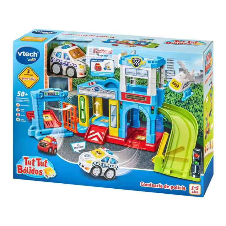 Tut Tut Bólidos Comisaría de Policía Vtech 80-569922 Circuito para coches - 1