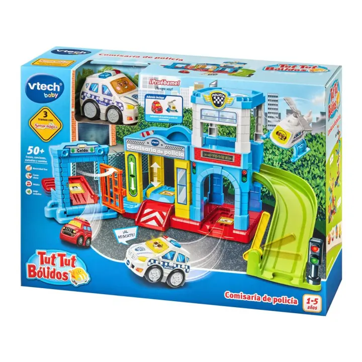 Tut Tut Bólidos Comisaría de Policía Vtech 80-569922 Circuito para coches - 1