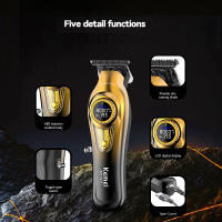 Cortador De Pelo Eléctrico Kemei KM1677 Para Hombres Con Base De Carga Máquina De Corte Profesional De Pelo Incluye 5 Piezas De Tamaño Diferente Tiempo De Carga Rápida Y Batería Duradera - details 1