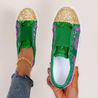Zapatos De Mujer Moda Glitter Vulcanizadas Zapatillas Deportivas Casuales Transpirables Con Cordones Para Exterior - details 1