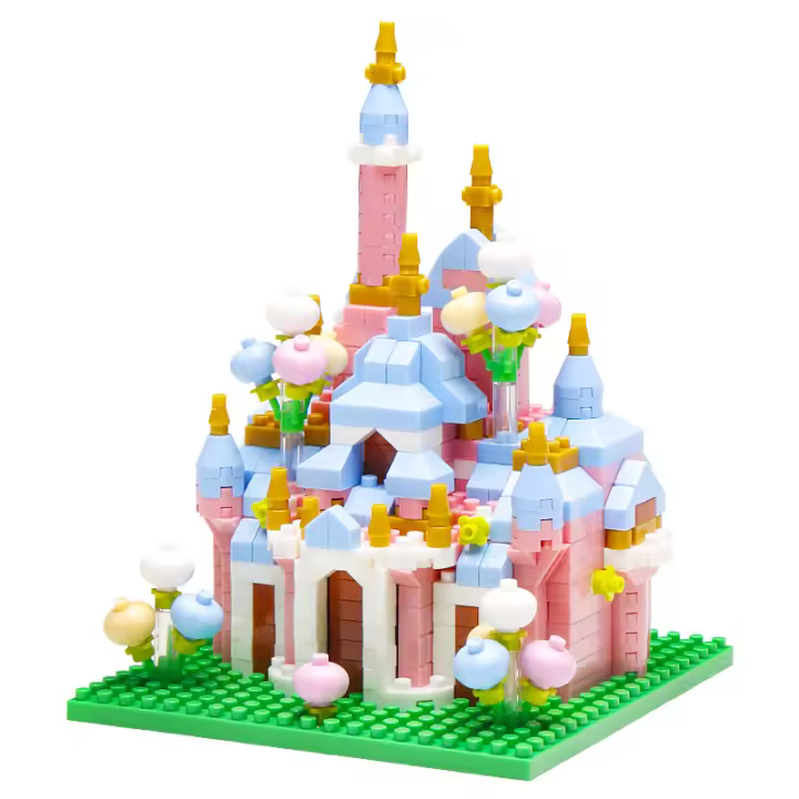 Mini Bloques De Construcción Para Castillos Y Iglesias Juguete DIY De Cuentas Micro Para Niñas Regalo De Cumpleaños - 1