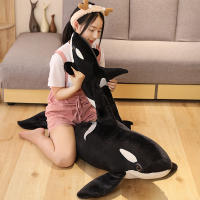 Orcinus Orca Negro Peluche Realista Delfín Asesino Muñeco De Tela Grande Ballena Oceanográfica Juguetes Para Niños Regalo De Cumpleaños - details 11