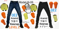 Pantalones De Motocicleta Para Hombres Verano Invierno Protección Rodilla Aramida Velours Impermeables Motocross Carretera - details 3