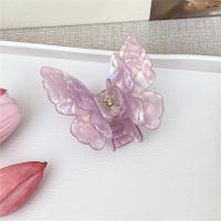 Pinza De Mariposa Dual Gradiente Para Mujer Accesorio De Cabello Coreano Dulce Y Elegante Pinza De Mordaza De Cocodrilo Para Niñas - details 9