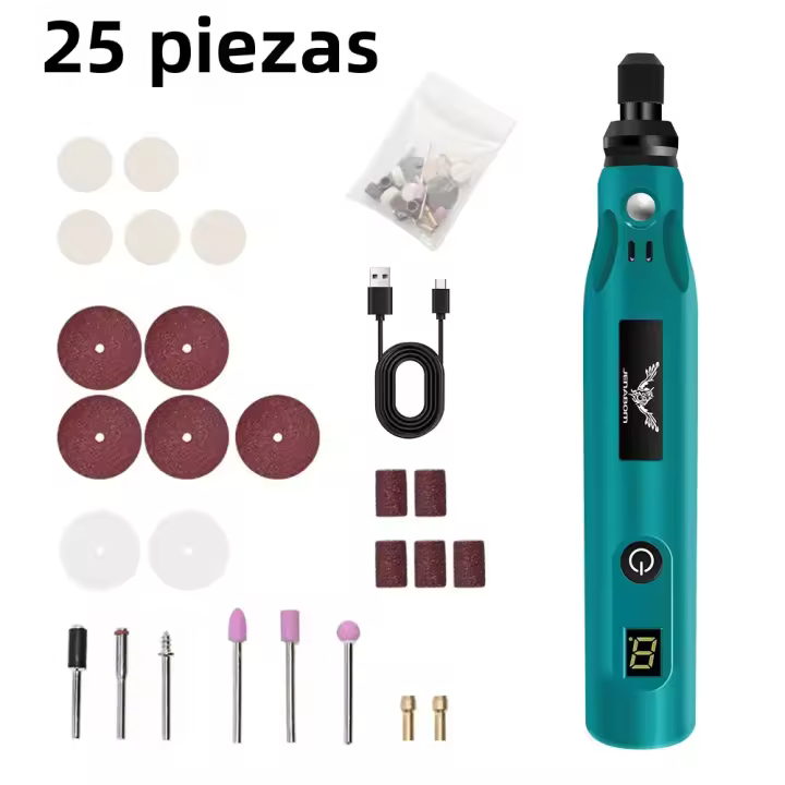 JENAJOM Taladro Inalámbrico USB Mini Para Joyería Y Metal Tratamiento De Pulido Y Grabado Herramientas Eléctricas Para DIY En El Hogar - 1