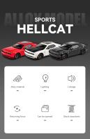Modelo De Coche De Acción Maisto Dodge Challenger SRT Hellcat Redeye 1:24 Escala Metal Para Coleccionistas Y Decoración De Escritorio - details 1