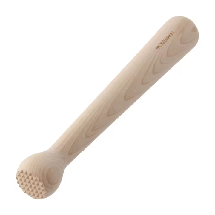 Fackelmann Macerador para Bebidas, Mortero Triturador para hacer Mojitos y Cócteles, Óptimo para Hogar y Hostelería, Madera Sostenible de Haya, 22 cm, 1 ud. - 1
