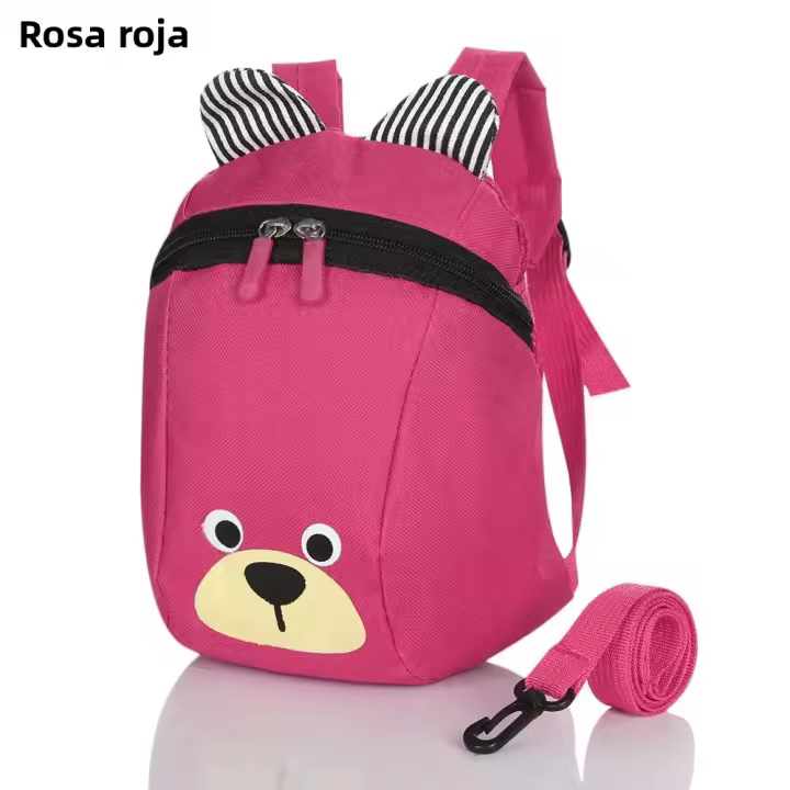 Mochila Infantil Con Correa Antipérdida De Alta Calidad Dibujos Animados Seguridad Para Niños Mochila Escolar Divertida Y Lúdica - 1