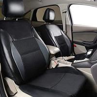 Funda de asiento de cuero sintético para Coche de 5 plazas, universal, con las costurastipo sándwich y Arco. - details 5