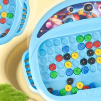 Tablero De Dibujo Magnético Para Niños Con Pluma Y Cuentas Juguete Educativo Sensorial Montessori Regalo Para Niños Y Niñas - details 6