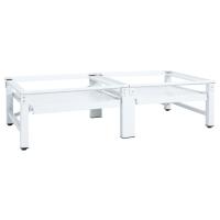 Pedestal Doble de la Lavadora y la Secadora Blanco Soporte Mueble Base Capacidad de carga 100 kg,  100 kg con estantes,  100 kg con cajón y mas - details 1