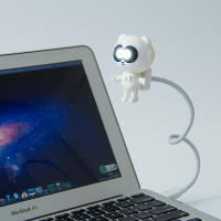 Lámpara Nocturna USB Mini Astronauta Blanca Luz De Lectura Portátil Para Computadora Decoración De Habitación Pequeña Lámpara Nocturna - details 11