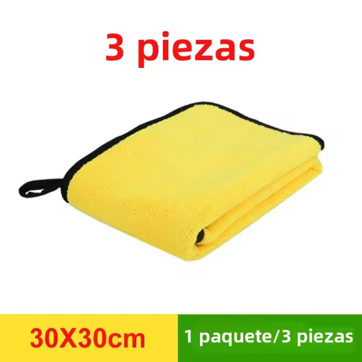 Toalla De Limpieza Para Coche Microfibra Suave Adicional 3/5/10pcs Tela De Secado Para Detalle De Coche No Rascador - 1
