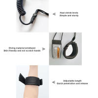Leash Ajustable De TPU Para Tabla De Surf Coiled SUP Con Correa De Muñeca Y Cuerda De Seguridad Para Paddle Board Shortboard Longboard - details 10