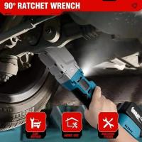 Llave de trinquete eléctrica sin escobillas, herramientas eléctricas de reparación de automóviles, tuerca de tornillo de extracción de 1/2 RPM, 4800 nm, para batería Makita de 18V - details 0