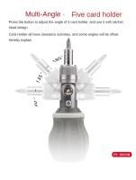 Destornillador Ratchet Multifuncional 8-en-1 Ajustable a 180 Grados Para Mantenimiento Doméstico Mini Con Mango Y Acero De Aluminio Magnético - details 3