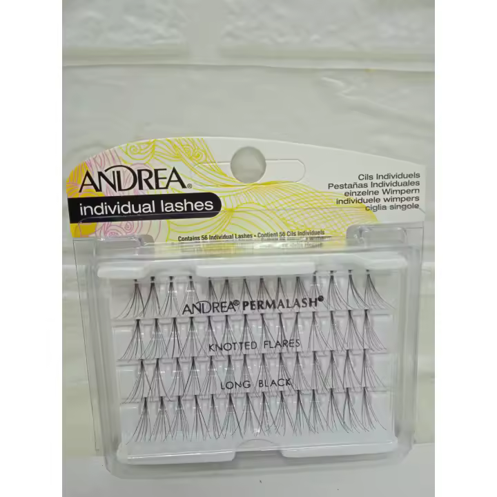 ANDREA PESTAÑAS INDIVIDUALES LONG BLACK CONTIENE 56 PESTAÑAS - 1