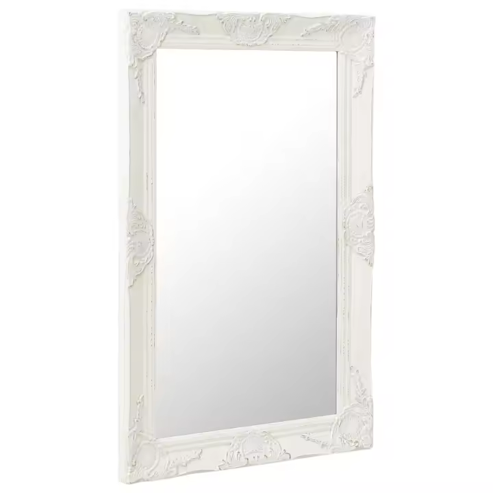 Espejo de maquillaje Barroco Blanco 50x80 cm, Espejo de maquillaje - 1