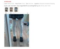 Calentadores De Pierna Largos 70CM Para Mujer Estilo Lolita Socks JK Cuff Botas Invierno Color Sólido Negro Blanco Tejidos Acrílico - details 12