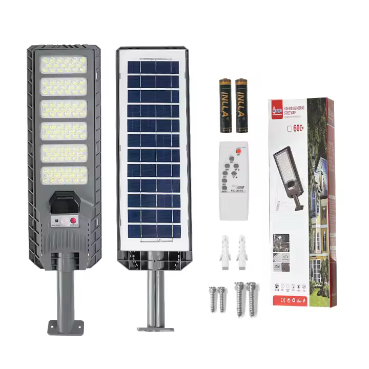 Lámpara Solar Exterior 350000LM Con Sensor De Movimiento Y Control Remoto Impermeable Para Calle Puerta Jardín Luz De Noche - 1