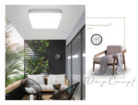 Lámpara De Techo LED Cuadrada Moderna Y Sencilla 24W 36W 48W 90-260V Ahorro De Energía Para Iluminación De Habitación Y Hogar - details 1