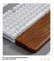 Almohadilla De Muñeca Para Teclado Mecánico De Madera Sólida Adecuada Para Tamaños 87/98/104/108 Personalizables WEIKAV - details 14