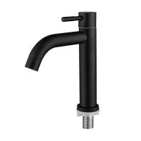 Grifo De Baño De Acero Inoxidable RETHME Negro/Barrido Agua Fría Individual Instalación Montada En La Mesa Cerámica Como Material Del Válvula - details 3