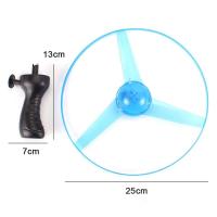 3 unids iluminación LED Flying Disc Propeller helicóptero juguetes pull cadena platillo volante UFO trompo juguete niños diversión al aire libre juego - details 3