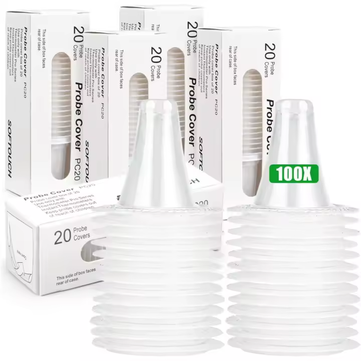 100 Stück Ohrthermometer ersatzschutzkappen, für alle Braun Ohrthermometer Sondenabdeckungen fieberthermometer schutzkappen ohr fieberthermometer schutzkappen - 1