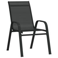 vidaXL Juego de bistro de jardín de 3 piezas negro - details 3