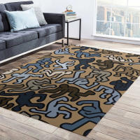 Alfombra No Esmerilada De Arte Pop Con Estampado De Danza Haring Para Sala De Estar Alfombra Decorativa De Poliéster Moderna Para Habitación Y Baño - details 6