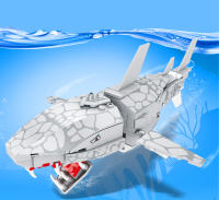 Bloques De Construcción Animal Del Mundo De La Playa Set De Modelos De Ballena Delfín Jirafa Y Oveja Para Niños Educativo DIY Juguetes Regalos De Vacaciones - details 2