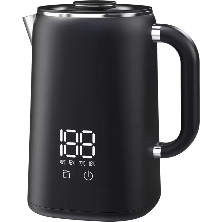 1.7L Hervidor de Agua Electrico Control de Temperatura 45-100 °C, Apagado Automático, Inoxide Kettle Maple, 1500W - 1