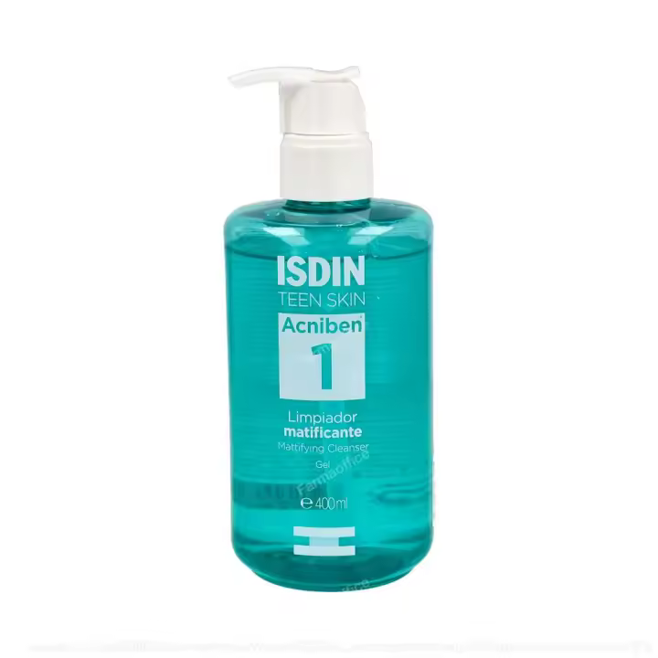 Isdin Acniben gel limpiador matificante 400ml - 1