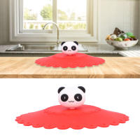 Tapa de silicona para alimentos, bonita funda de taza resistente al calor con dibujos animados para cocina y oficina, color rojo - details 3
