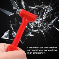 Martillo De Emergencia Para Coches Y Camiones Rompe-Vidrios Y Cortador De Cinturones De Seguridad Herramienta Multiusos De Seguridad Para Buses Y Camiones - details 1