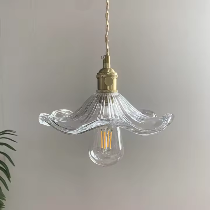 Lámpara Colgante LED De Estilo Nórdico Para Dormitorio Y Sala De Estar Con Vidrio Colorido Y Cobre Colgante Iluminación Para Bar Y Hotel Fuente De Luz AC 220V - 1
