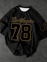 Camiseta De Deporte Para Hombre Con Estampado De Los Angeles Número 78 Estilo Retro Y Casual Camiseta De Verano 2025 - details 3