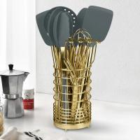 Juego De Utensilios De Cocina De Acero Inoxidable Y Silicona Incluye Espátulas Cucharas Y Pinzas De Silicona Para Barbacoa Accesorios De Cocina De Alta Calidad - details 2