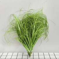 1PC Decoración De Plantas Verdes Falsas Para Escena De Boda Caudal De Perro Con Paja De Ajo Y Cattail Adorno De Interior Para Mesa - details 6