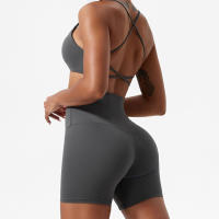 Sudadera Deportiva Para Mujer De Terciopelo Suave Alta Elasticidad Y Secado Rápido Cross Back Yoga Running Fitness Workout - details 14