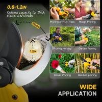 Tijeras De Poda Eléctricas Sin Cable 30mm De Aleación De Aluminio Con Motor Sin Escobillas Para Frutas Y Bonsai Compatible Con Batería Dewalt 20V (no Incluye Batería) - details 3