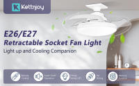Ventilador de techo con Luz, 15 "regulable, 3 temperaturas de Luz, control remoto y aplicación, Aspas retráctiles, 4 velocidades, control remoto, función de memoria, temporizador, IP20 resistente al agua (con base) - details 0