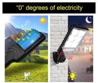 AmmToo 72COB Lámpara De Pared Solar LED Para Exteriores Con Inducción Por Movimiento Para Jardín Terraza Garaje Y Calle 616B Moderno Y Dimmable Protección IP65 - details 2