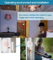 Sensor De Puerta Y Ventana Inalámbrico Con Magnetismo EV1527 Modo De Codificación RF 433MHz Para Sistema De Seguridad Doméstica Kit De Alarma Antirrobo - details 3