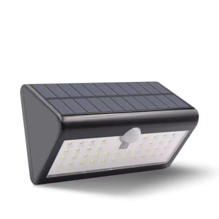 LaBlanc -1 PCS Luz solar de jardín 4400mAh Luces solares al aire libre con sensor de movimiento infrarrojo impermeable IP65 3 modos inteligentes para pared de puerta de jardín Luz blanca - 1