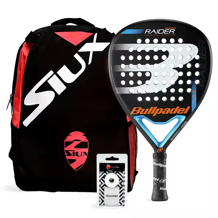 Pack Bullpadel Raider Power Blue Mochila Siux Mini - 1